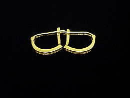 Златни обеци, 1.51гр. ,Карнобат