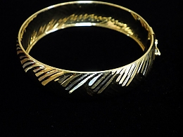 Златна твърда гривна, 8.57гр. ,Айтос