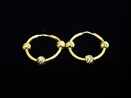 Златни обеци, 1.75гр. ,Бургас