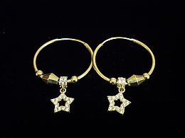 Златни обеци, 3.33гр. ,Бургас