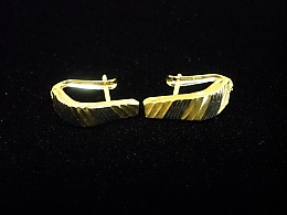 Златни обеци, 1.77гр. ,Бургас