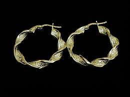 Златни обеци, 3.6гр. ,Бургас