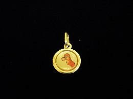 Златен медальон, 0.71гр. ,Бургас