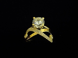 Златен дамски пръстен, 3.47гр. ,Бургас