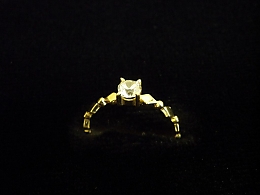 Златен дамски пръстен, 0.89гр. ,Бургас