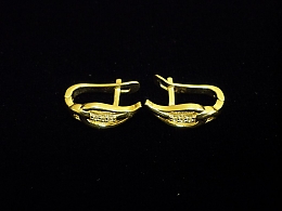 Златни обеци, 3.04гр. ,Средец