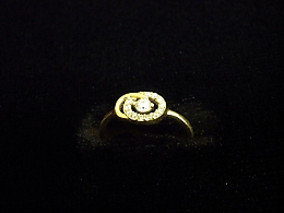 Златен дамски пръстен, 1.14гр. ,Бургас