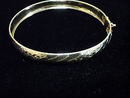 Златна твърда гривна, 5.48гр. ,Бургас