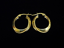 Златни обеци, 2.2гр. ,Бургас