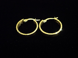 Златни обеци, 1.85гр. ,Бургас