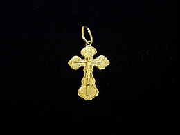 Златен кръст, 1.38гр. ,Бургас