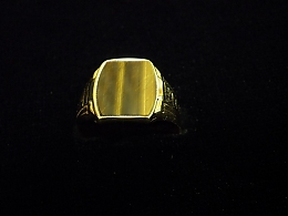 Златен мъжки пръстен, 3.4гр. ,Бургас