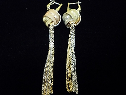 Златни обеци, 9.9гр. ,Бургас