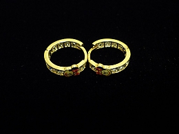 Златни детски обеци, 1.68гр. ,Айтос