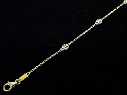 Златна детска гривна, 1.05гр. ,Бургас