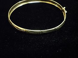 Златна твърда гривна, 4.45гр. ,Бургас