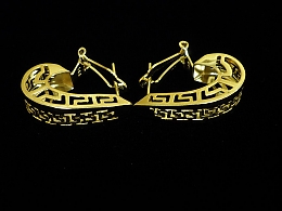 Златни обеци, 4.95гр. ,Бургас