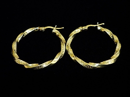 Златни обеци, 2.69гр. ,Бургас