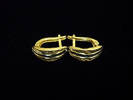 Златни обеци, 1.34гр. ,Бургас