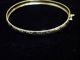 Златна твърда гривна, 4.24гр. ,Бургас