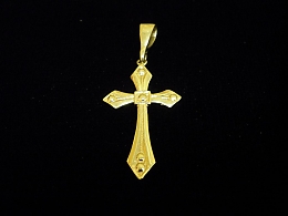 Златен кръст, 1.47гр. ,Карнобат