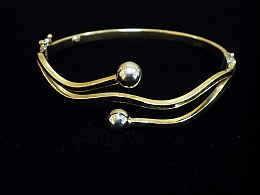 Златна твърда гривна, 9.28гр. ,Сливен