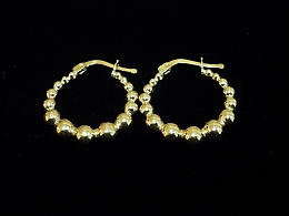 Златни обеци, 1.79гр. ,Карнобат