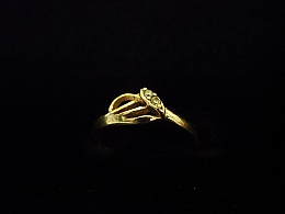 Златен дамски пръстен, 0.91гр. ,Бургас