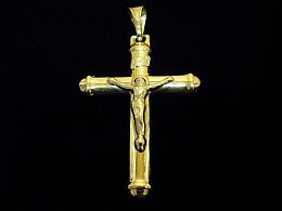 Златен кръст, 3.53гр. ,Бургас