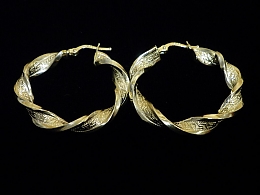 Златни обеци, 3.39гр. ,Карнобат