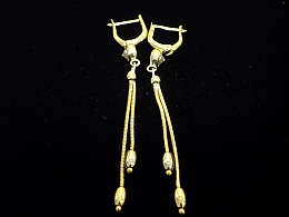 Златни обеци, 3.62гр. ,Карнобат