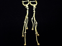 Златни обеци, 3.71гр. ,Бургас