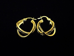 Златни обеци, 3.04гр. ,Бургас