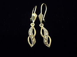 Златни обеци, 2.87гр. ,Карнобат