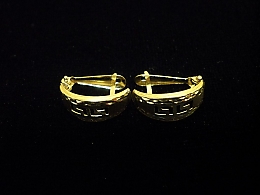 Златни обеци, 1.22гр. ,Карнобат