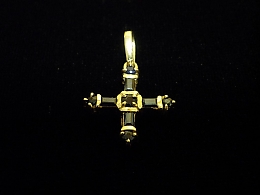 Златен кръст, 3.46гр. ,Бургас