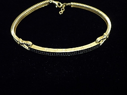 Златна твърда гривна, 9.48гр. ,Бургас