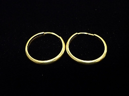 Златни обеци, 2.4гр. ,Карнобат