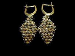 Златни обеци, 4.85гр. ,Бургас