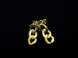 Златни обеци, 1.25гр. ,Карнобат