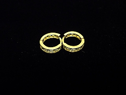 Златни детски обеци, 0.96гр. ,Средец