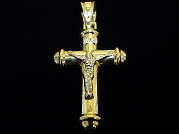 Златен кръст, 3.84гр. ,Средец