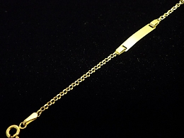 Златна синджирна гривна, 1.33гр. ,Бургас