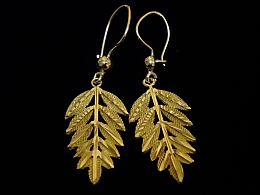 Златни обеци, 3.16гр. ,Несебър