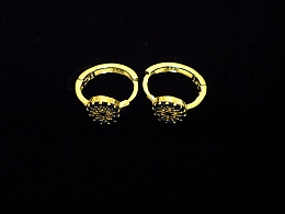 Златни детски обеци, 1.5гр. ,Бургас