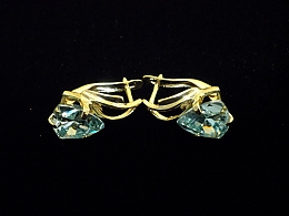 Златни обеци, 5.44гр. ,Карнобат