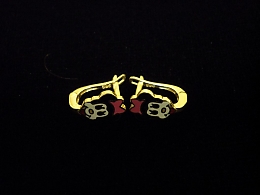 Златни детски обеци, 1.59гр. ,Бургас