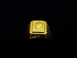 Златен мъжки пръстен, 2.64гр. ,Бургас