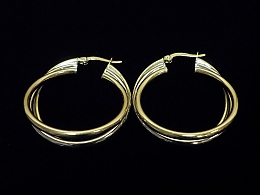 Златни обеци, 5.96гр. ,Бургас