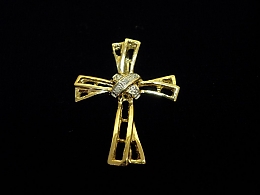 Златен кръст, 2.74гр. ,Бургас